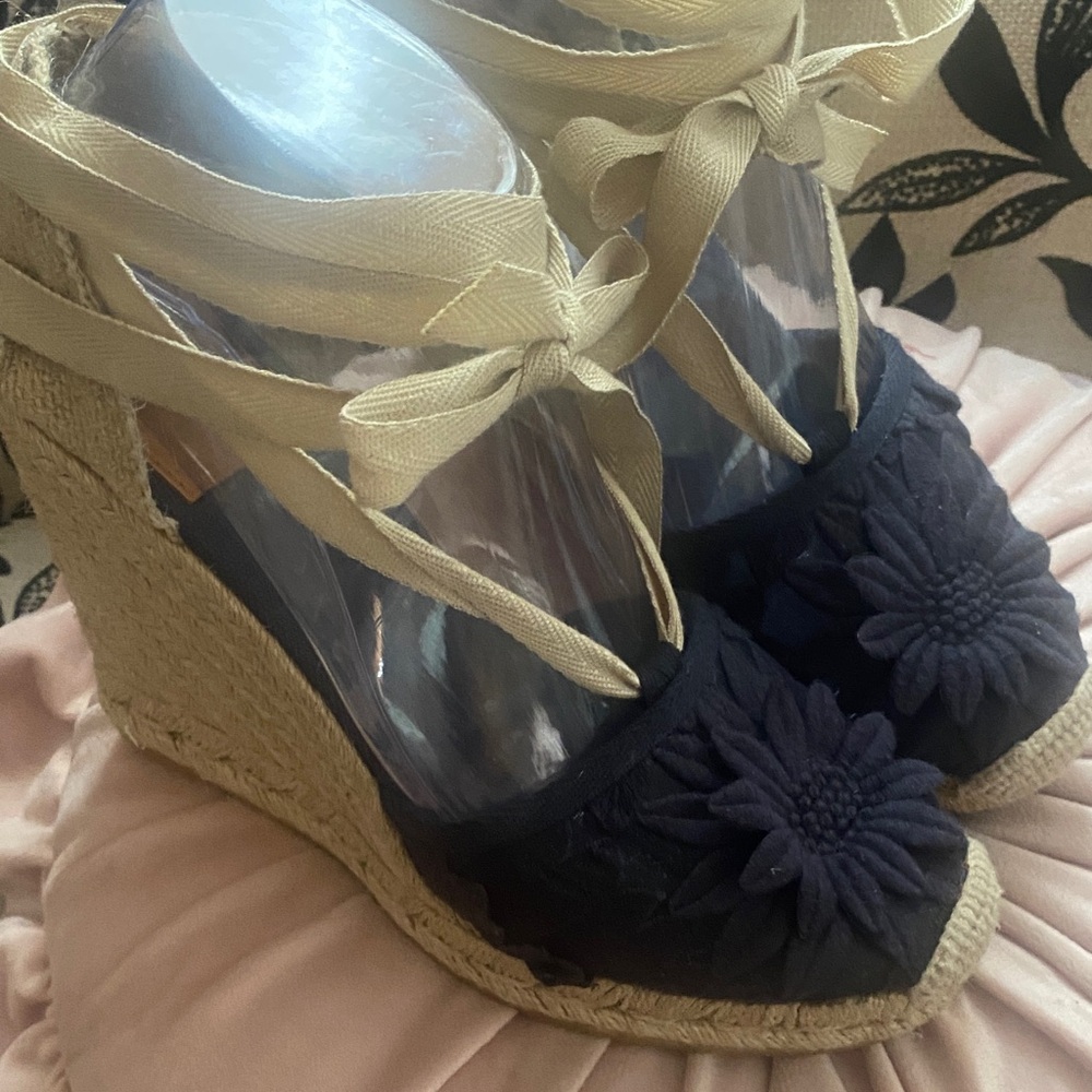 🎀 Tory Burch Sandals Espadrilles Gorgeous ! 8